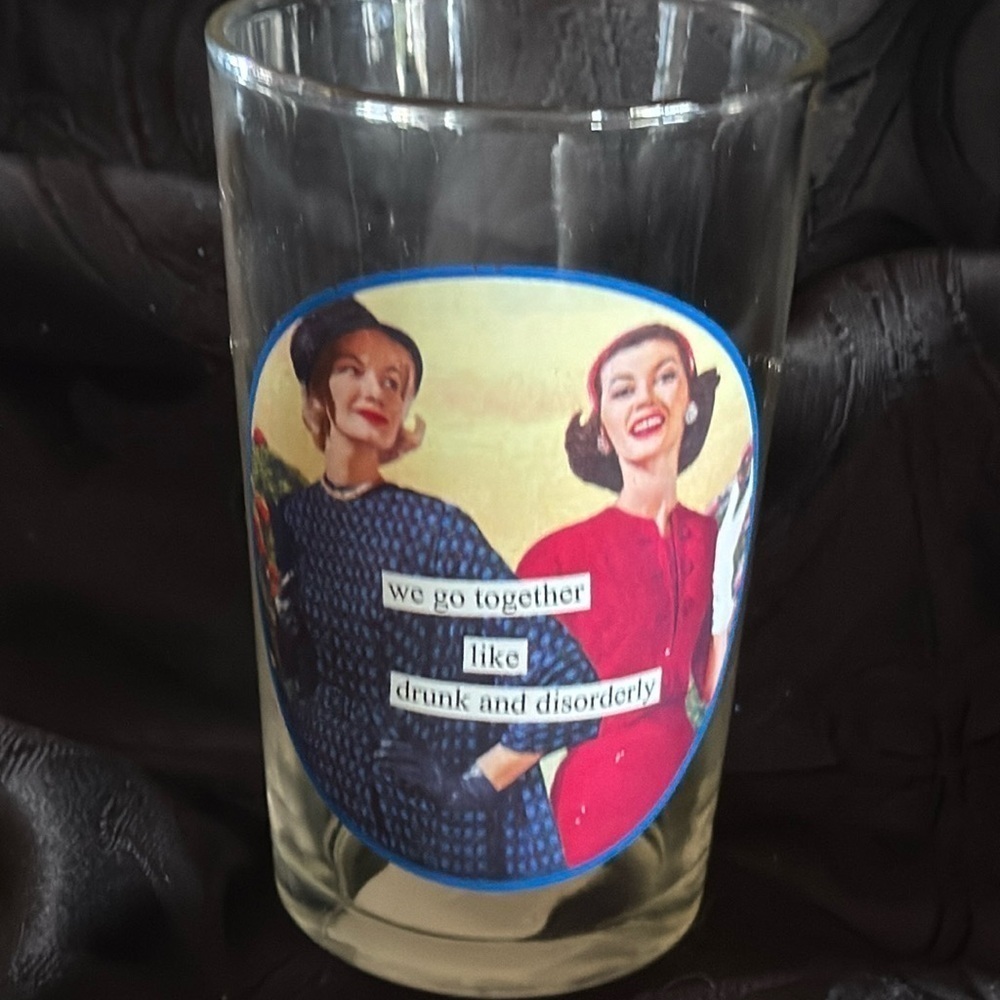 novelty best friends glass